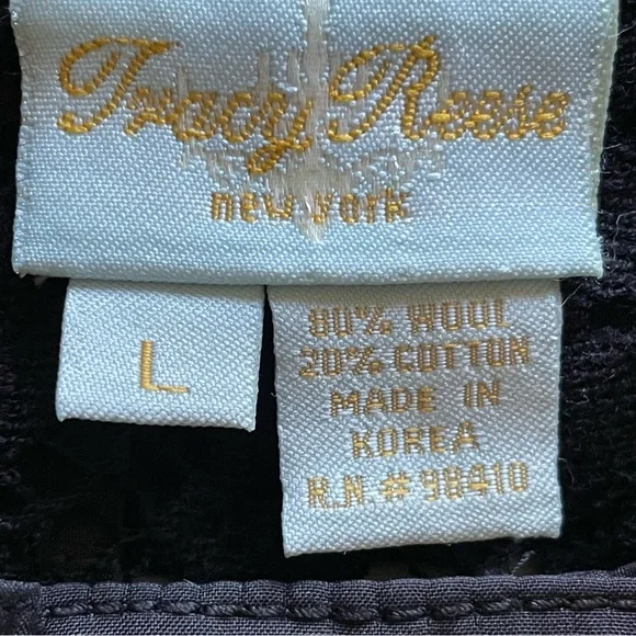 Tracy Reese Black Lace Ruffle Cropped Button Front Blazer Jacket Size Large - Picture 7 of 9